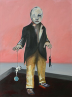 Der JoJospieler, 2013, 135x102cm, Oel auf Leinwand